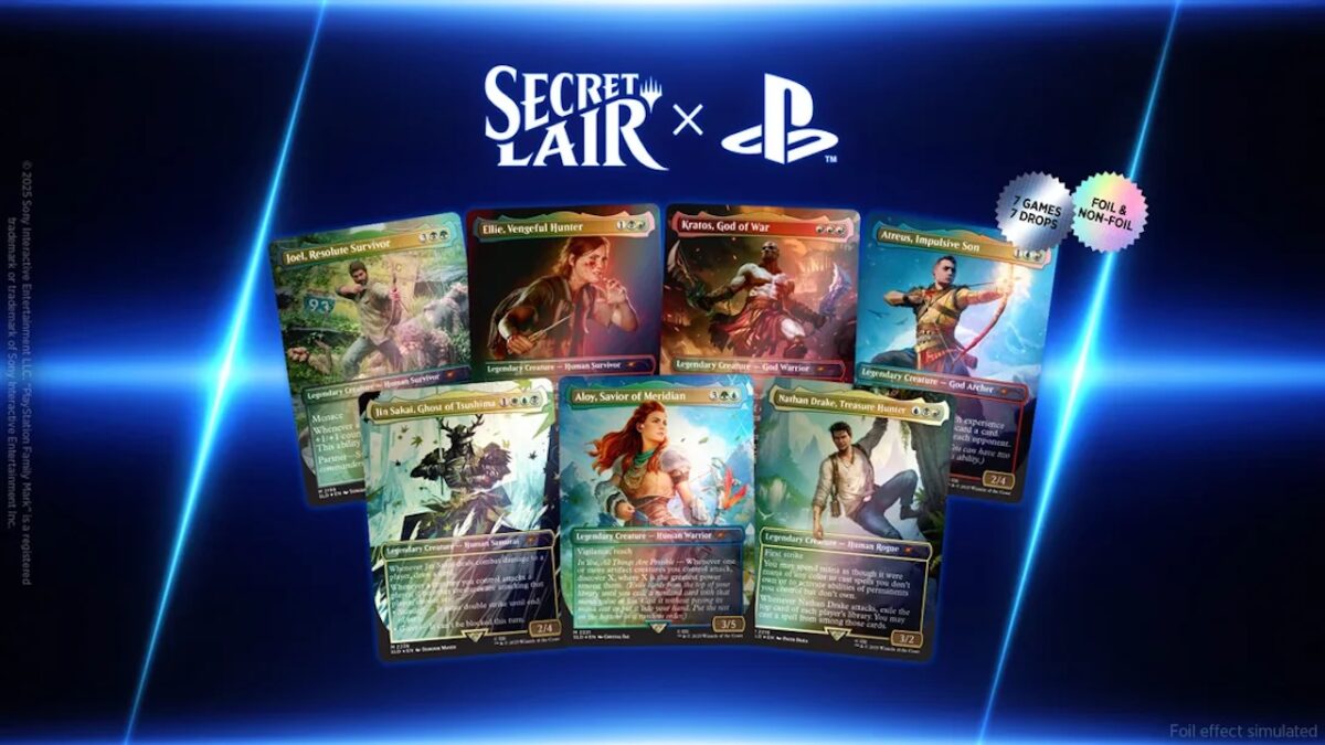 Kratos, Joel e Aloy invadem Magic: The Gathering com novo Secret Lair da PlayStation